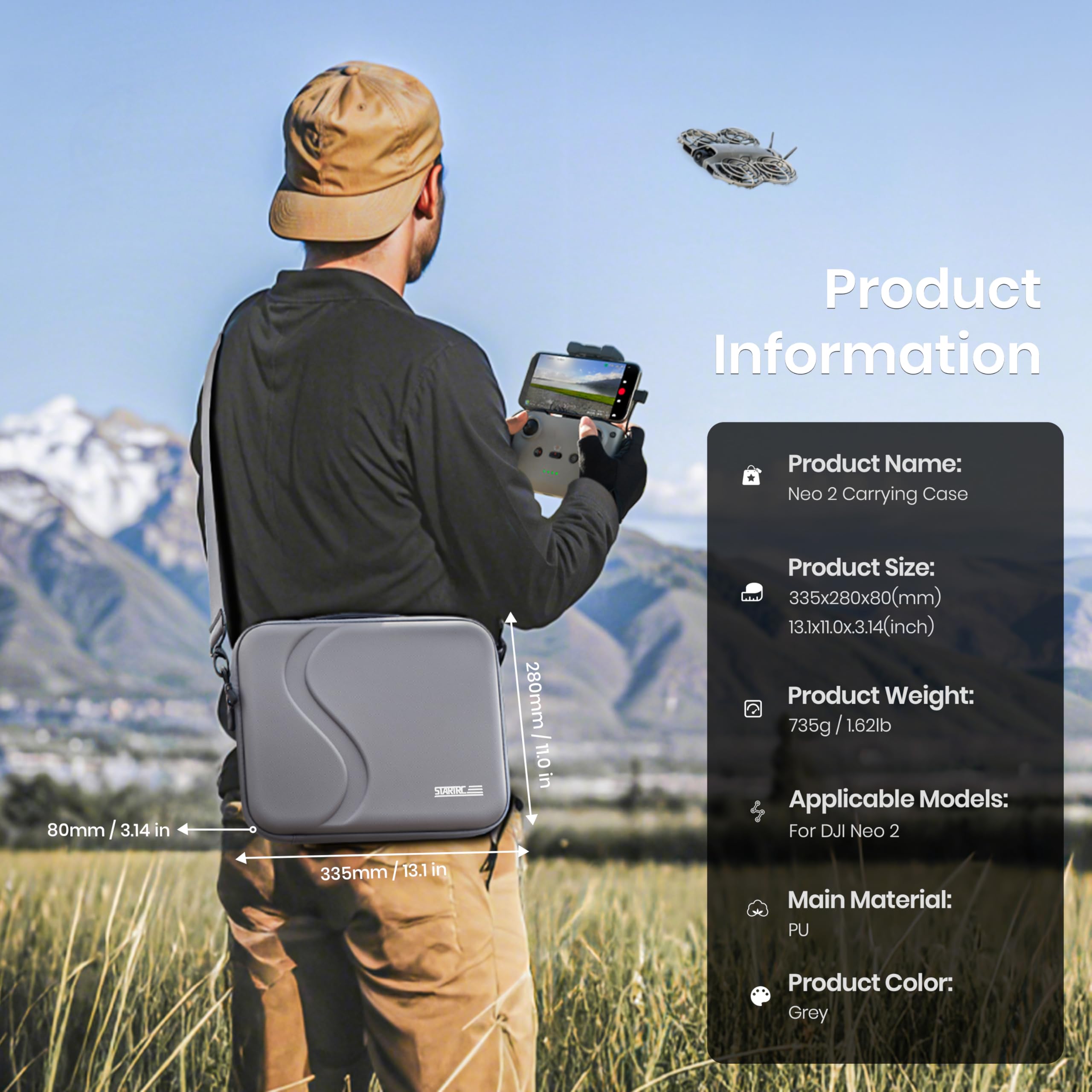 Carrying Case for DJI Neo 2 Ac - Drone Carrying Case 评论和价格